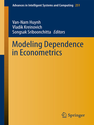 cover image of Modeling Dependence in Econometrics